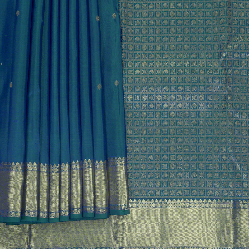 Hayagrivas Handloom Mayilkazhuthu Kanjivaram Silk Saree KBF472F1-7