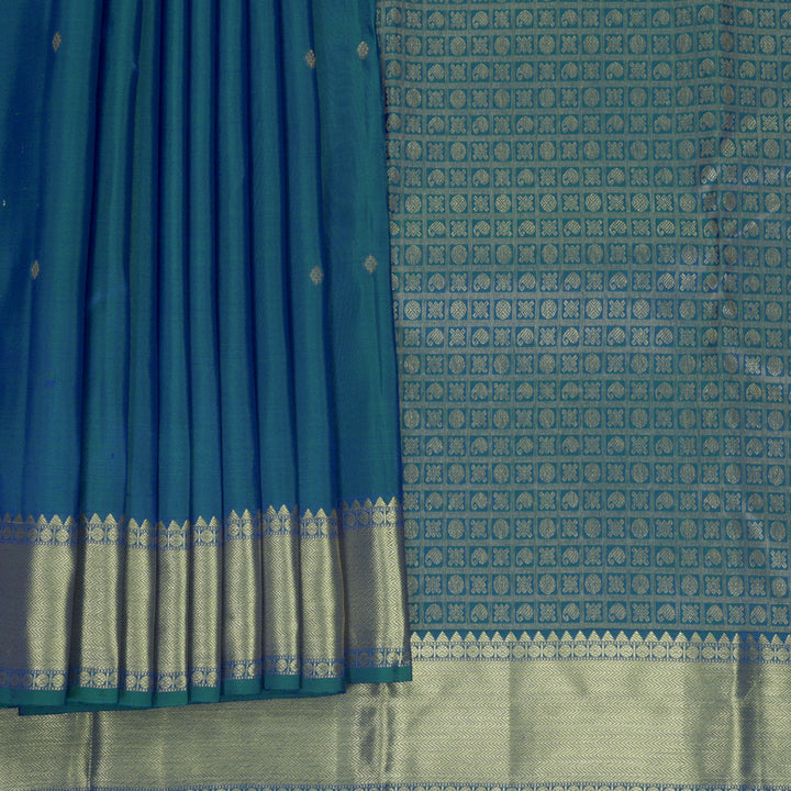 Hayagrivas Handloom Mayilkazhuthu Kanjivaram Silk Saree KBF472F1-7