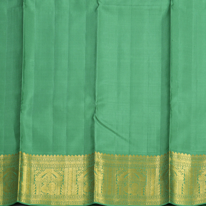 Hayagrivas Handloom Pista Green Kanjivaram Silk Saree with Green Border KBF473F2-1