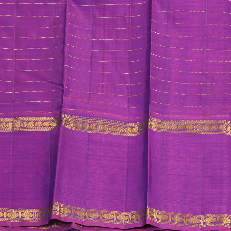Hayagrivas Handloom Mayilkazhuthu Kanjivaram Silk Saree with Purple Border KBF474F2-1