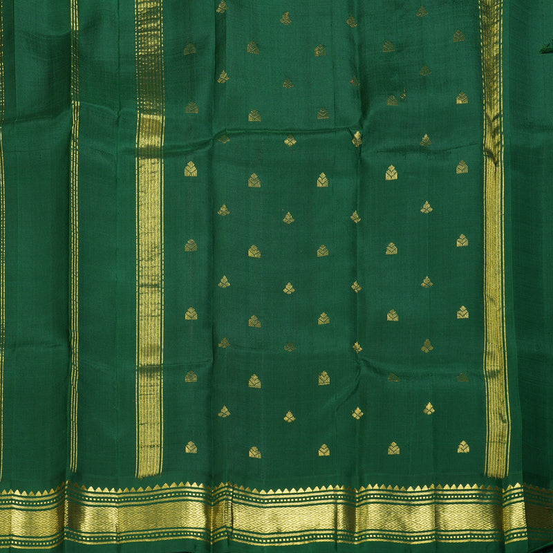 Hayagrivas Rose Pink Pure One-sided border Kanjivaram Silk Saree KBF47D5-22
