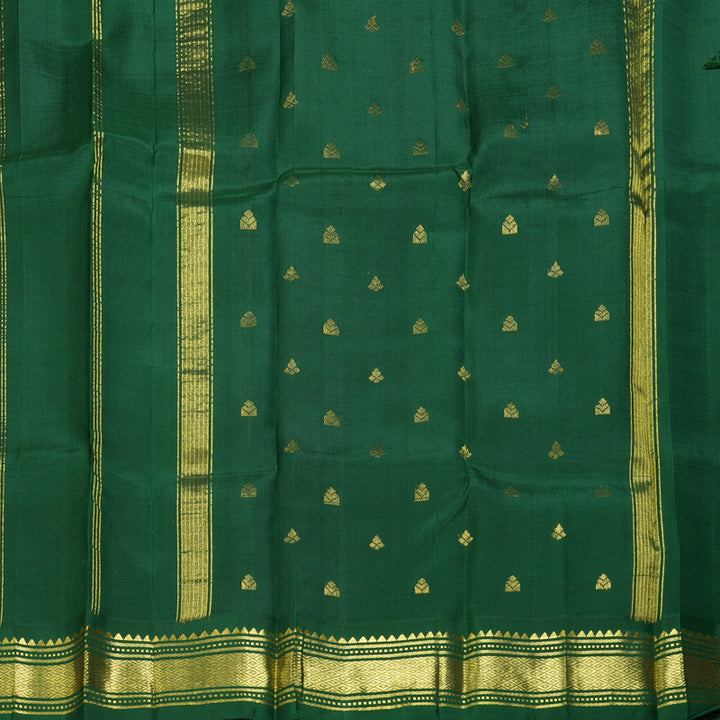 Hayagrivas Rose Pink Pure One-sided border Kanjivaram Silk Saree KBF47D5-22