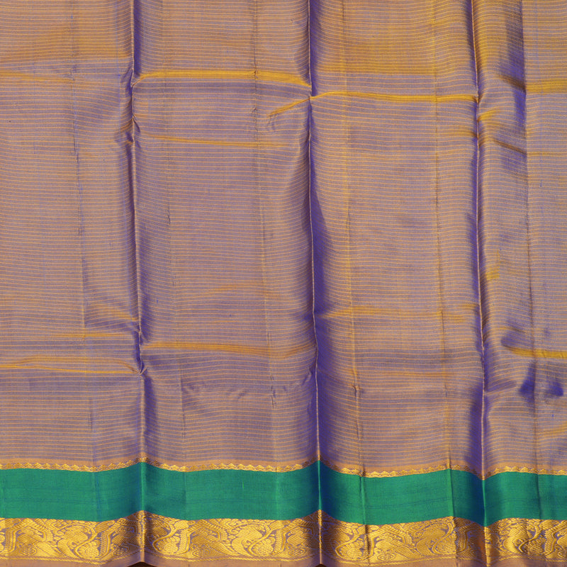Hayagrivas Handloom Royal Blue Kanjivaram Silk Saree KBF486F2-10
