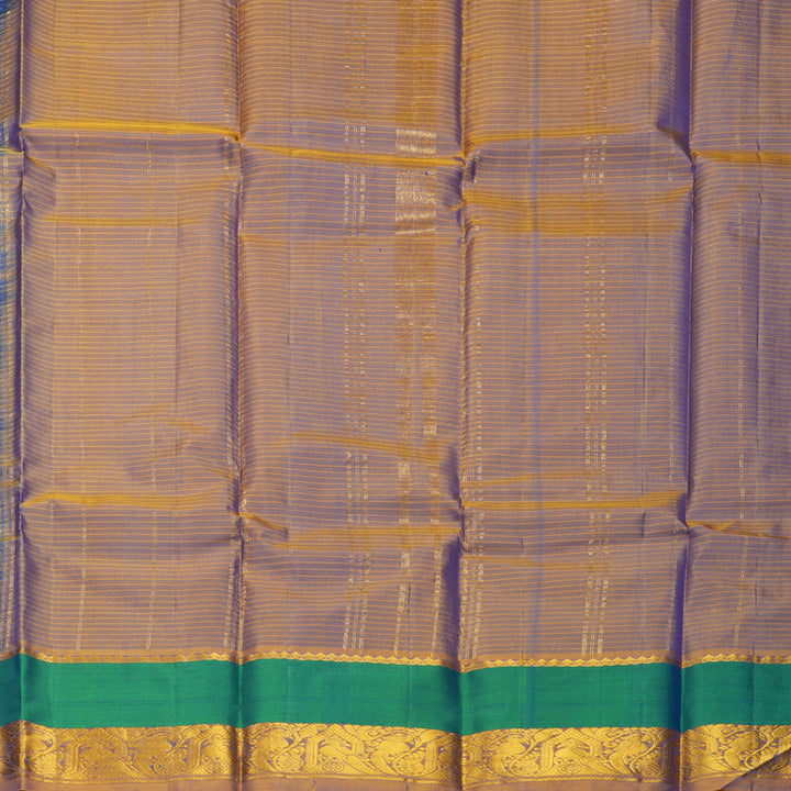 Hayagrivas Handloom Royal Blue Kanjivaram Silk Saree KBF486F2-10