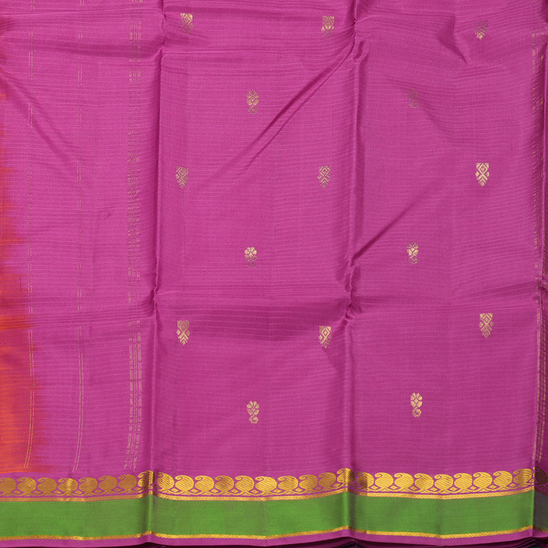 Hayagrivas Handloom Pink Kanjivaram Silk Saree KBF486F3-14
