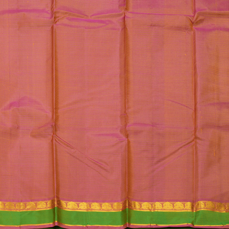 Hayagrivas Handloom Parrot Green Kanjivaram Silk Saree with Green Border KBF486F3-40