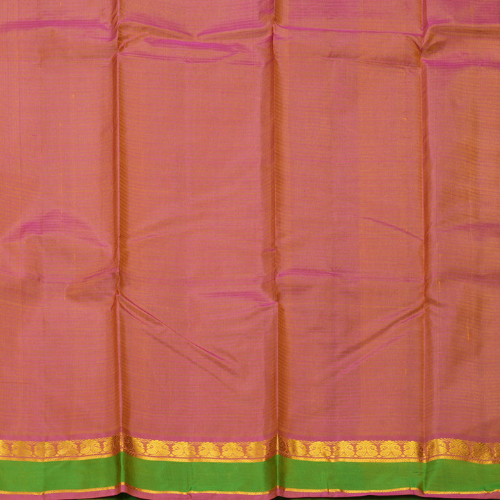 Hayagrivas Handloom Parrot Green Kanjivaram Silk Saree with Green Border KBF486F3-40