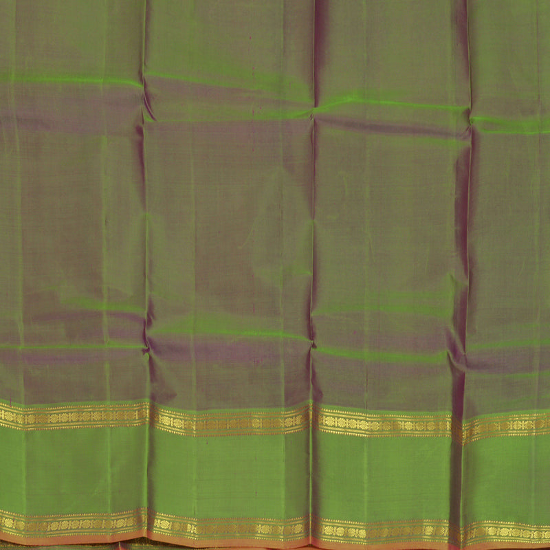 Hayagrivas Handloom Purple Kanjivaram Silk Saree with Manthalir Green Border KBF486F5-4