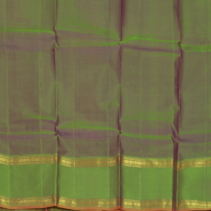 Hayagrivas Handloom Purple Kanjivaram Silk Saree with Manthalir Green Border KBF486F5-4
