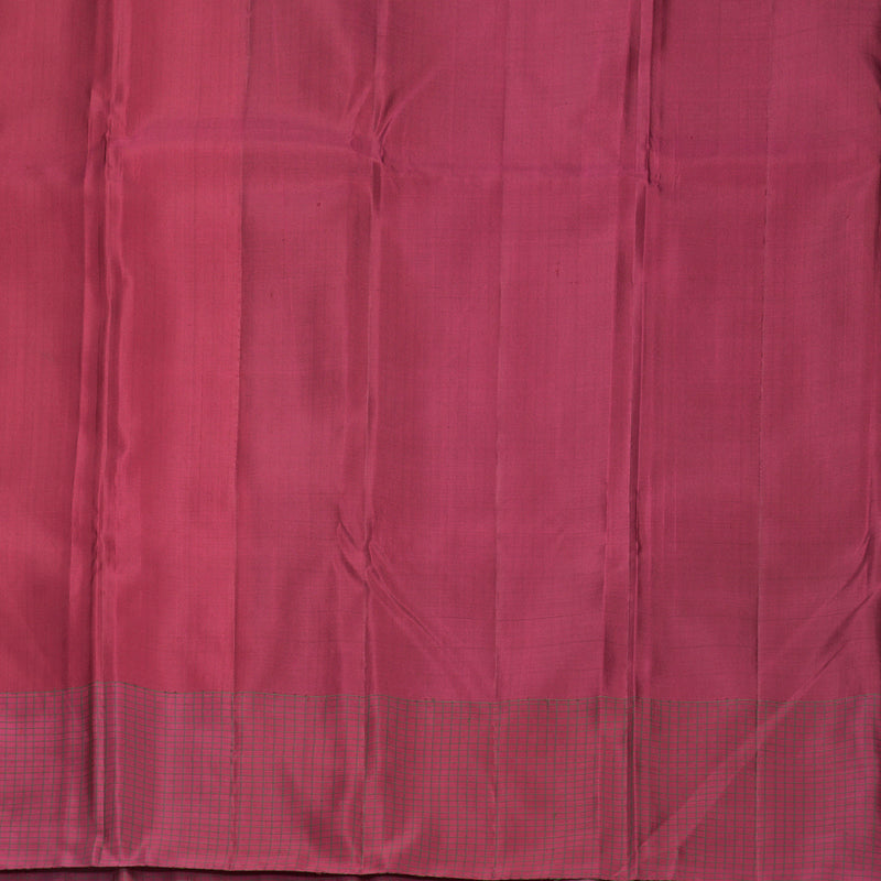 Hayagrivas Handloom White Kanjivaram Silk Saree with Ganga Jamuna Border KBE489F2-1