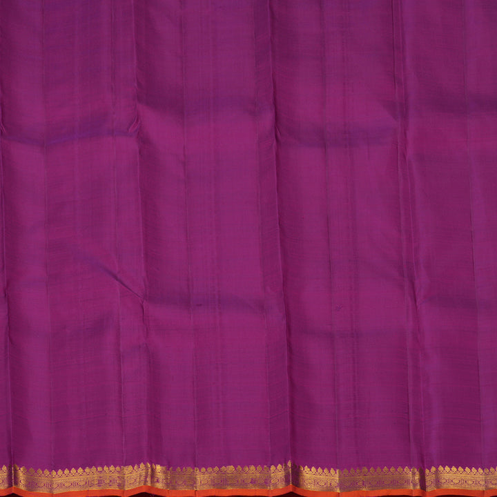 Hayagrivas Handloom Vadamalli Purple Kanjivaram Silk Saree KBF48D3-3
