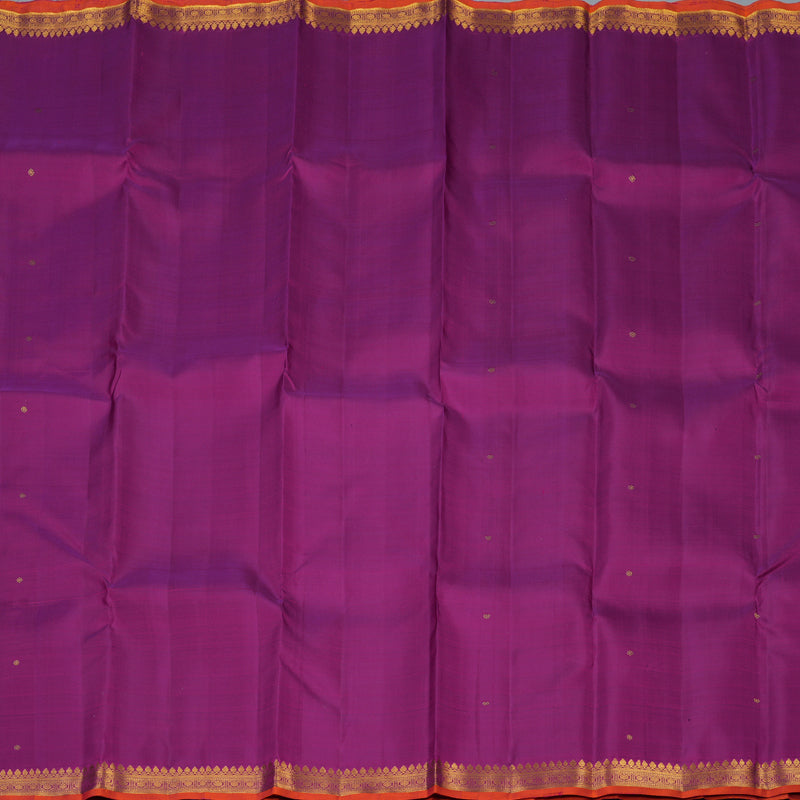 Hayagrivas Handloom Vadamalli Purple Kanjivaram Silk Saree KBF48D3-3