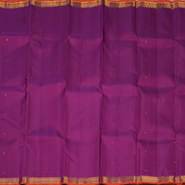 Hayagrivas Handloom Vadamalli Purple Kanjivaram Silk Saree KBF48D3-3