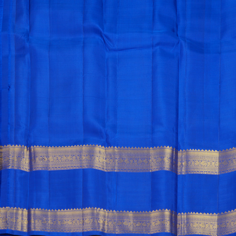 Hayagrivas Handloom MS Blue Kanjivaram Silk Saree KBF48D8-2