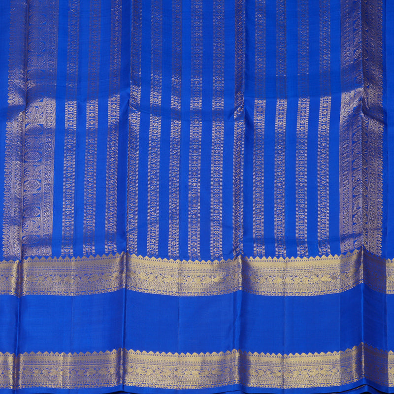 Hayagrivas Handloom MS Blue Kanjivaram Silk Saree KBF48D8-2
