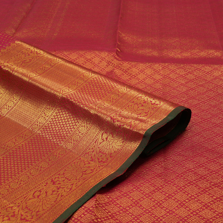 Hayagrivas Handloom Red Kanjivaram Silk Saree KBF48D9-1