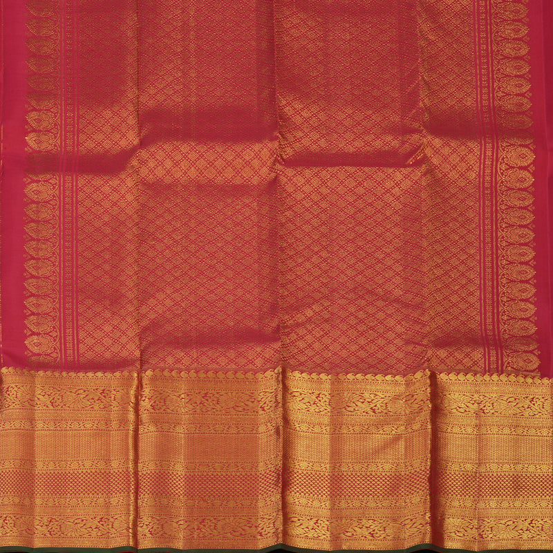 Hayagrivas Handloom Red Kanjivaram Silk Saree KBF48D9-1