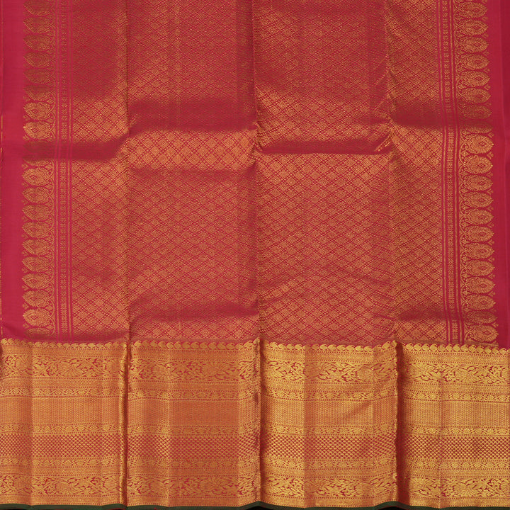Hayagrivas Handloom Red Kanjivaram Silk Saree KBF48D9-1