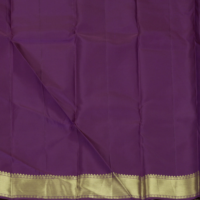 Hayagrivas Handloom Purple Kanjivaram Silk Saree KBF492F1-3