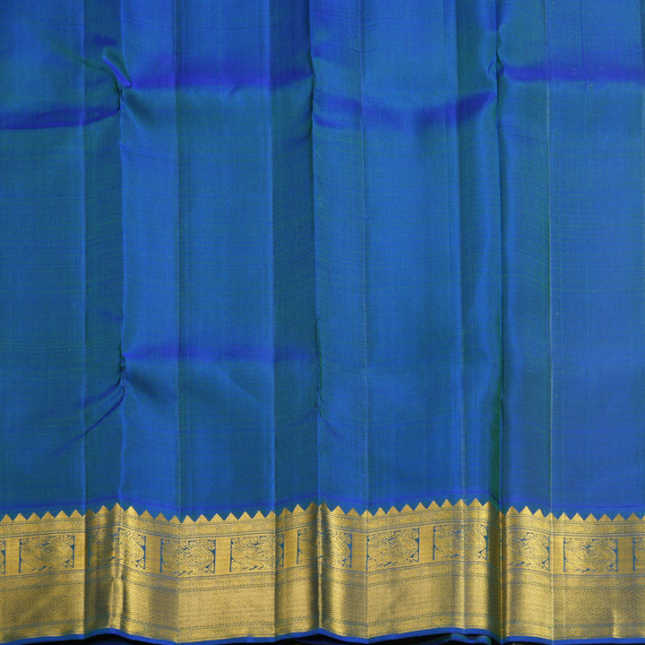 Hayagrivas Handloom Mambazham Orange Kanjivaram Silk Saree with Mayilkazhuthu Border KBF495F3-2