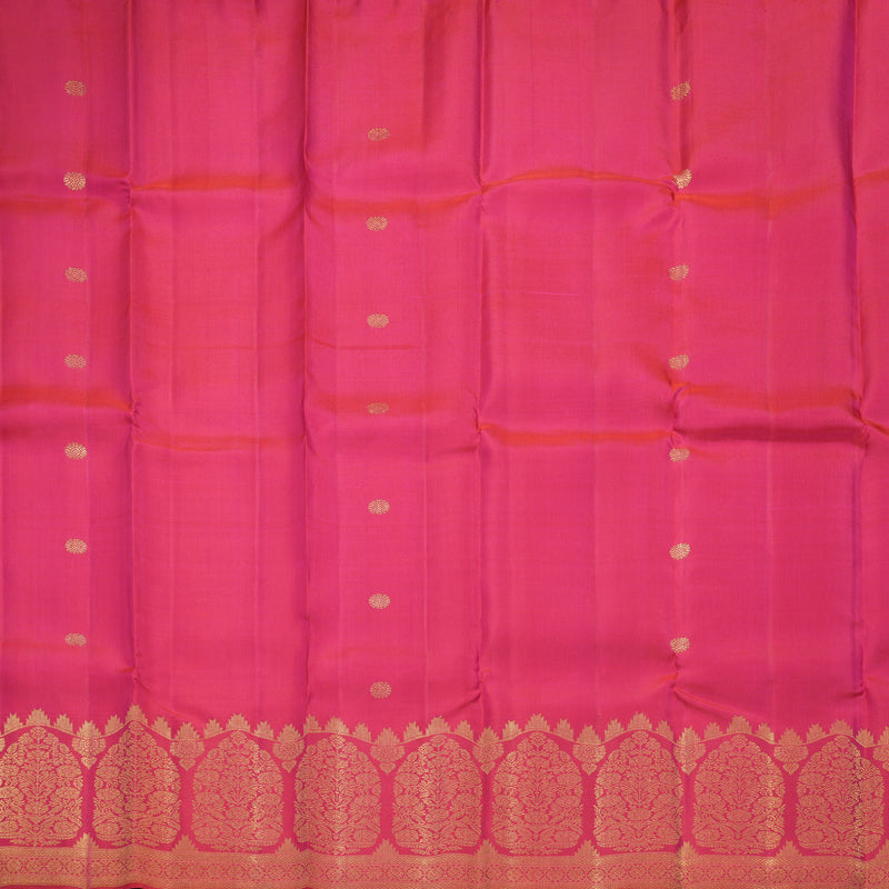 Hayagrivas Handloom Pink Kanjivaram Silk Saree KBF496F4-1