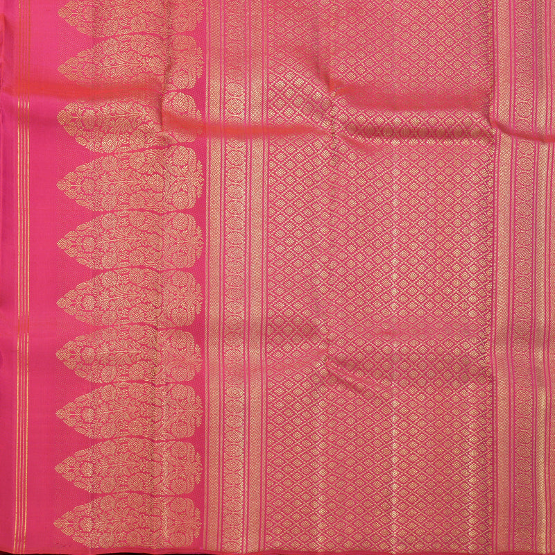 Hayagrivas Handloom Pink Kanjivaram Silk Saree KBF496F4-1