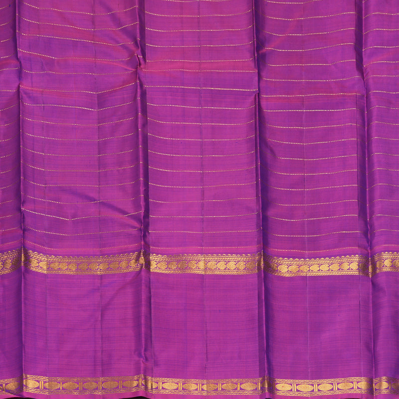 Hayagrivas Handloom Mayilkazhuthu Kanjivaram Silk Saree with Purple Border KBF497F6-1