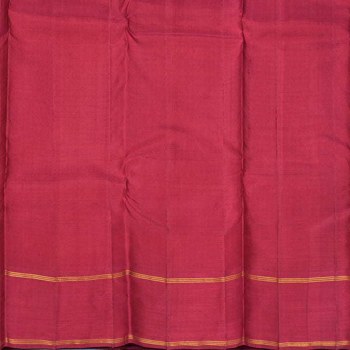 Hayagrivas Handloom Yellow Kanjivaram Silk Saree with Ganga Jamuna Border KBF497F8-1