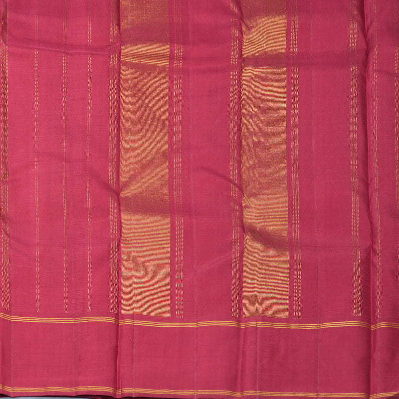 Hayagrivas Handloom Yellow Kanjivaram Silk Saree with Ganga Jamuna Border KBF497F8-1
