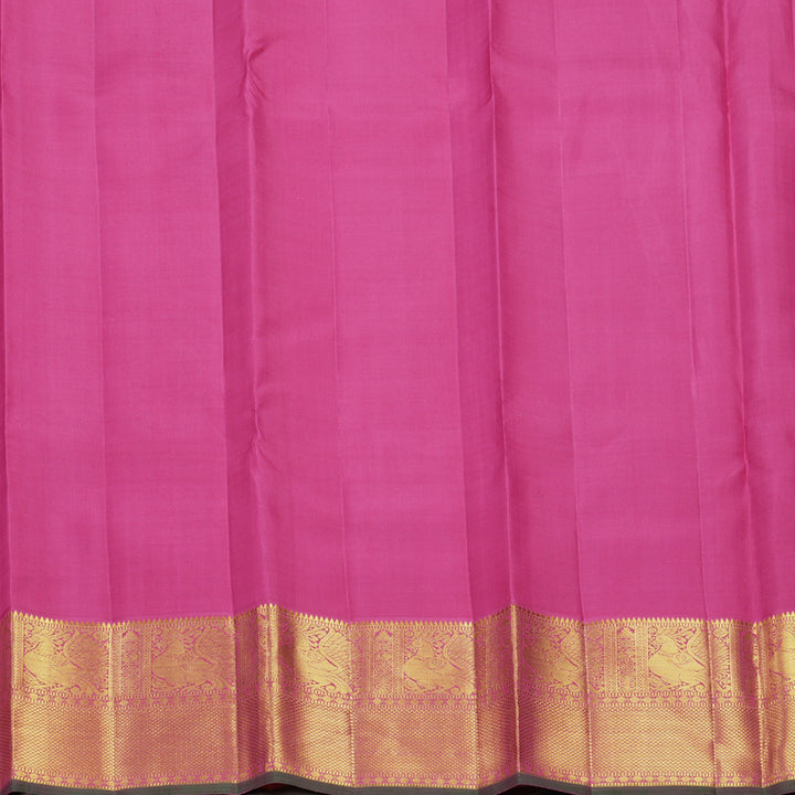 Hayagrivas Handloom Powder Blue Kanjivaram Silk Saree with Pink Border KBF499F9-1
