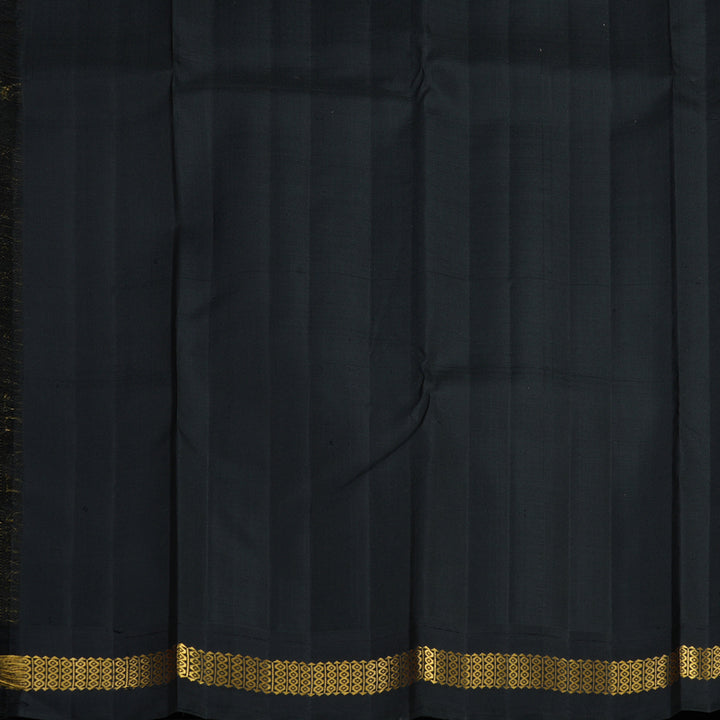 Hayagrivas Handloom Peach Pink Kanjivaram Silk Saree with Black Border KBF4D4-1