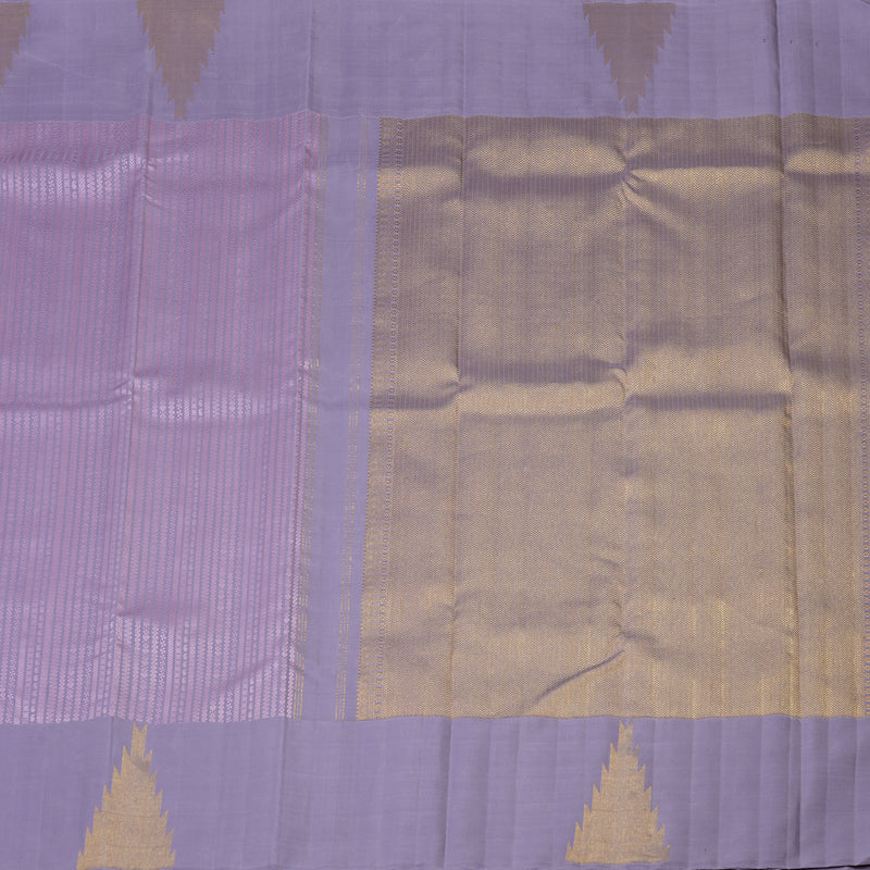 Hayagrivas Handloom Lilac Kanjivaram Silk Saree KBF4D5-1
