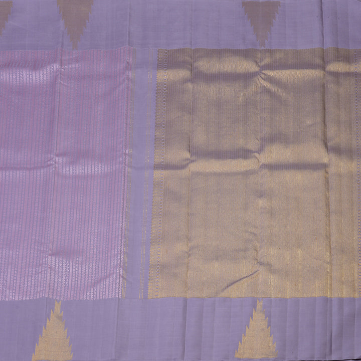 Hayagrivas Handloom Lilac Kanjivaram Silk Saree KBF4D5-1