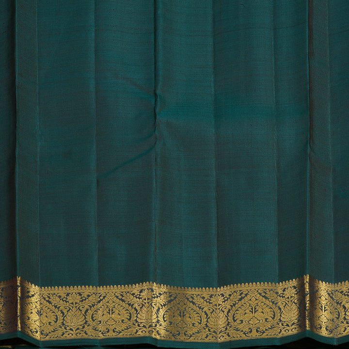 Hayagrivas Handloom Ramar Blue Kanjivaram Silk Saree KBF4D7-1