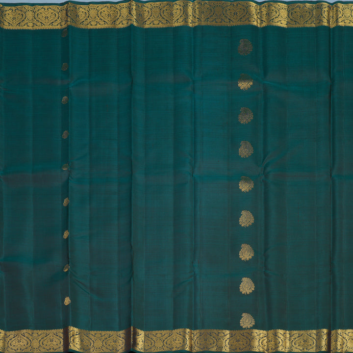 Hayagrivas Handloom Ramar Blue Kanjivaram Silk Saree KBF4D7-1