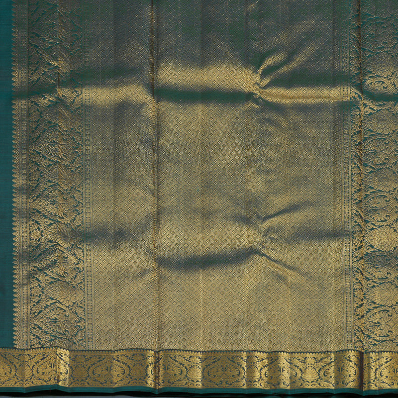 Hayagrivas Handloom Ramar Blue Kanjivaram Silk Saree KBF4D7-1