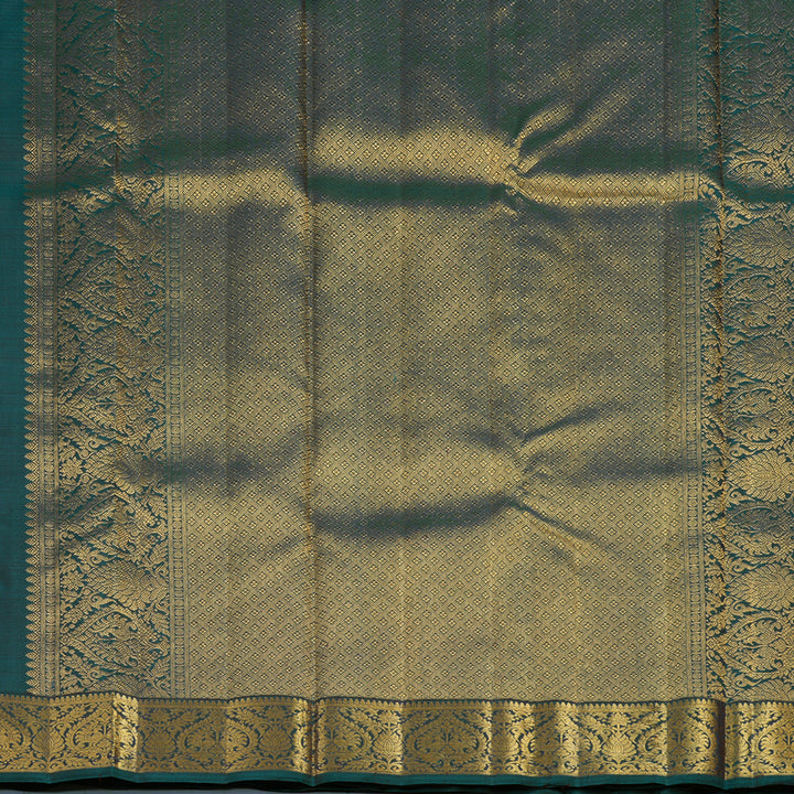 Hayagrivas Handloom Ramar Blue Kanjivaram Silk Saree KBF4D7-1