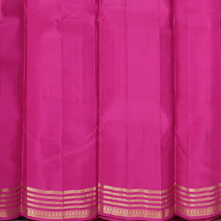 Hayagrivas Handloom Orangish-Pink Kanjivaram Silk Saree KBF500F3-2