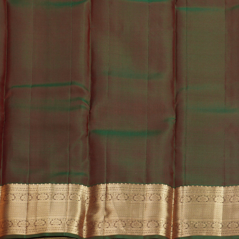 Hayagrivas Handloom Red Kanjivaram Silk Saree with Manthalir Border KBF500F4-3