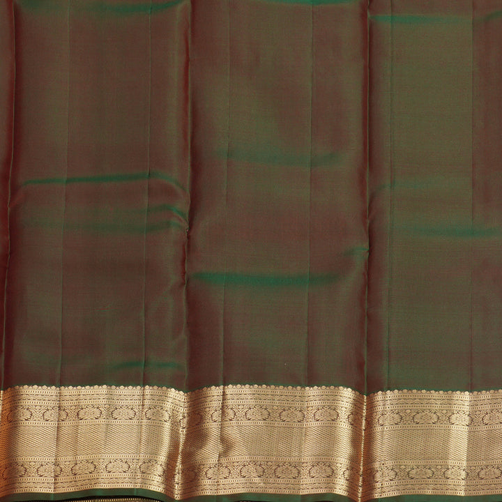 Hayagrivas Handloom Red Kanjivaram Silk Saree with Manthalir Border KBF500F4-3