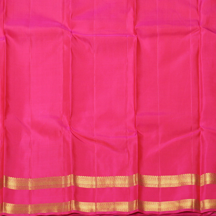 Hayagrivas Handloom Rani Pink Kanjivaram Silk Saree KBF502F1-1