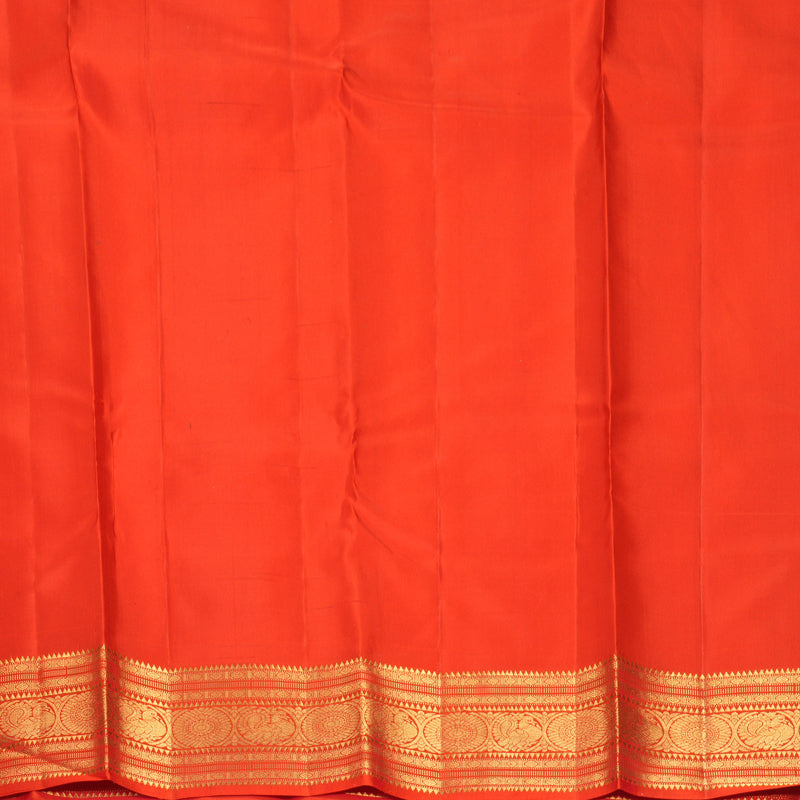 Hayagrivas Handloom Red Kanjivaram Silk Saree KBF502F1-4
