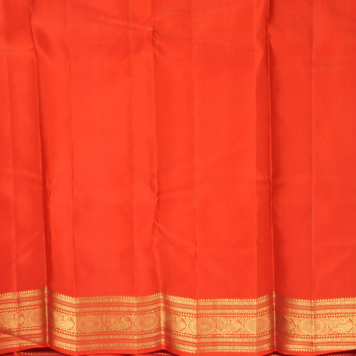 Hayagrivas Handloom Red Kanjivaram Silk Saree KBF502F1-4