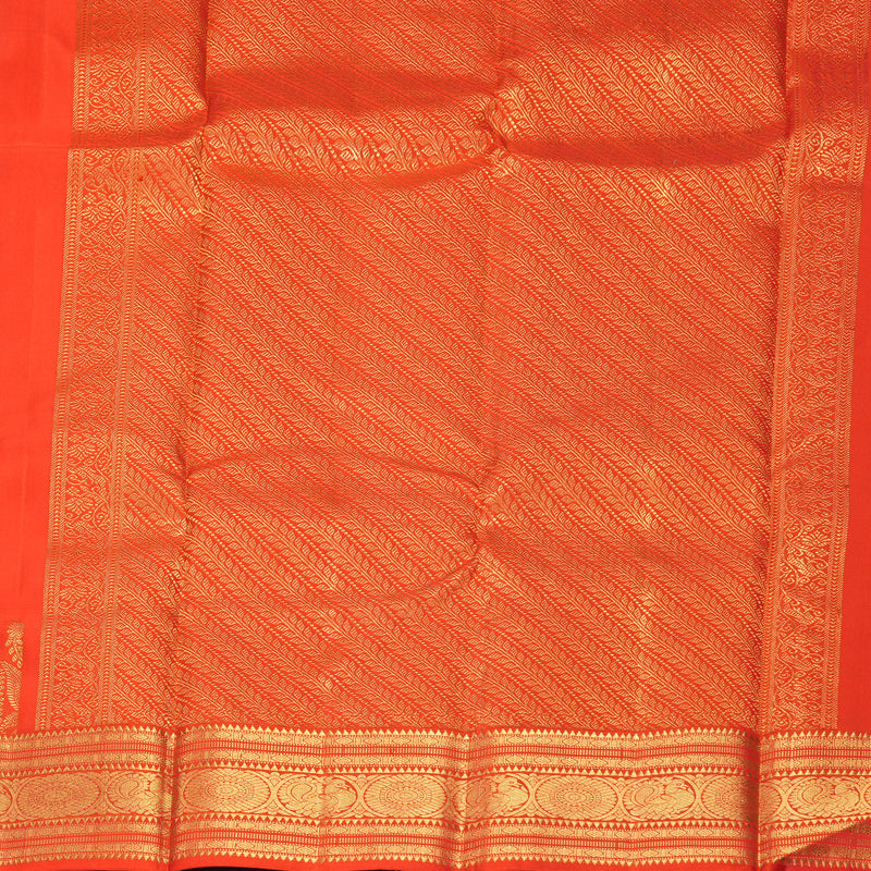 Hayagrivas Handloom Red Kanjivaram Silk Saree KBF502F1-4