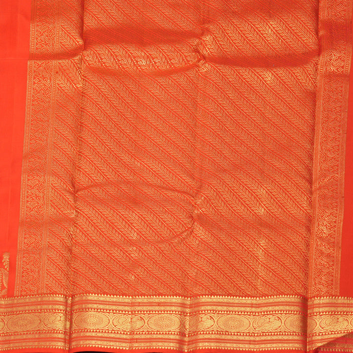 Hayagrivas Handloom Red Kanjivaram Silk Saree KBF502F1-4