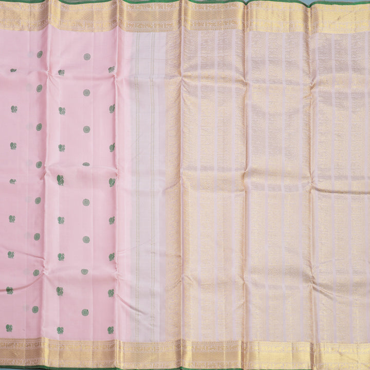 Hayagrivas Handloom Baby Pink Kanjivaram Silk Saree KBF502F2-1