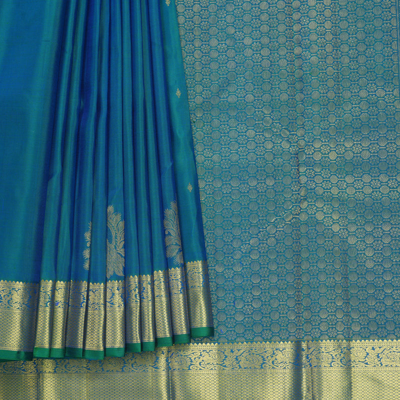 Hayagrivas Handloom Mayilkazhuthu Kanjivaram Silk Saree KBF502F4-5