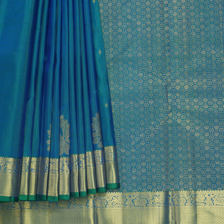 Hayagrivas Handloom Mayilkazhuthu Kanjivaram Silk Saree KBF502F4-5