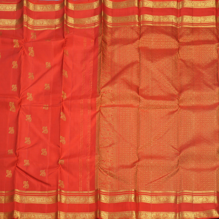 Hayagrivas Handloom Red Kanjivaram Silk Saree KBF502F5-1