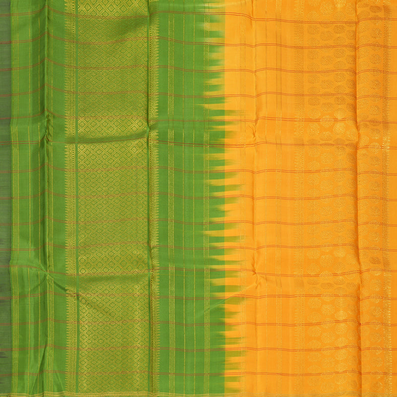 Hayagrivas Handloom Deep Nagapazham Kanjivaram Silk Saree KBF505F4-1